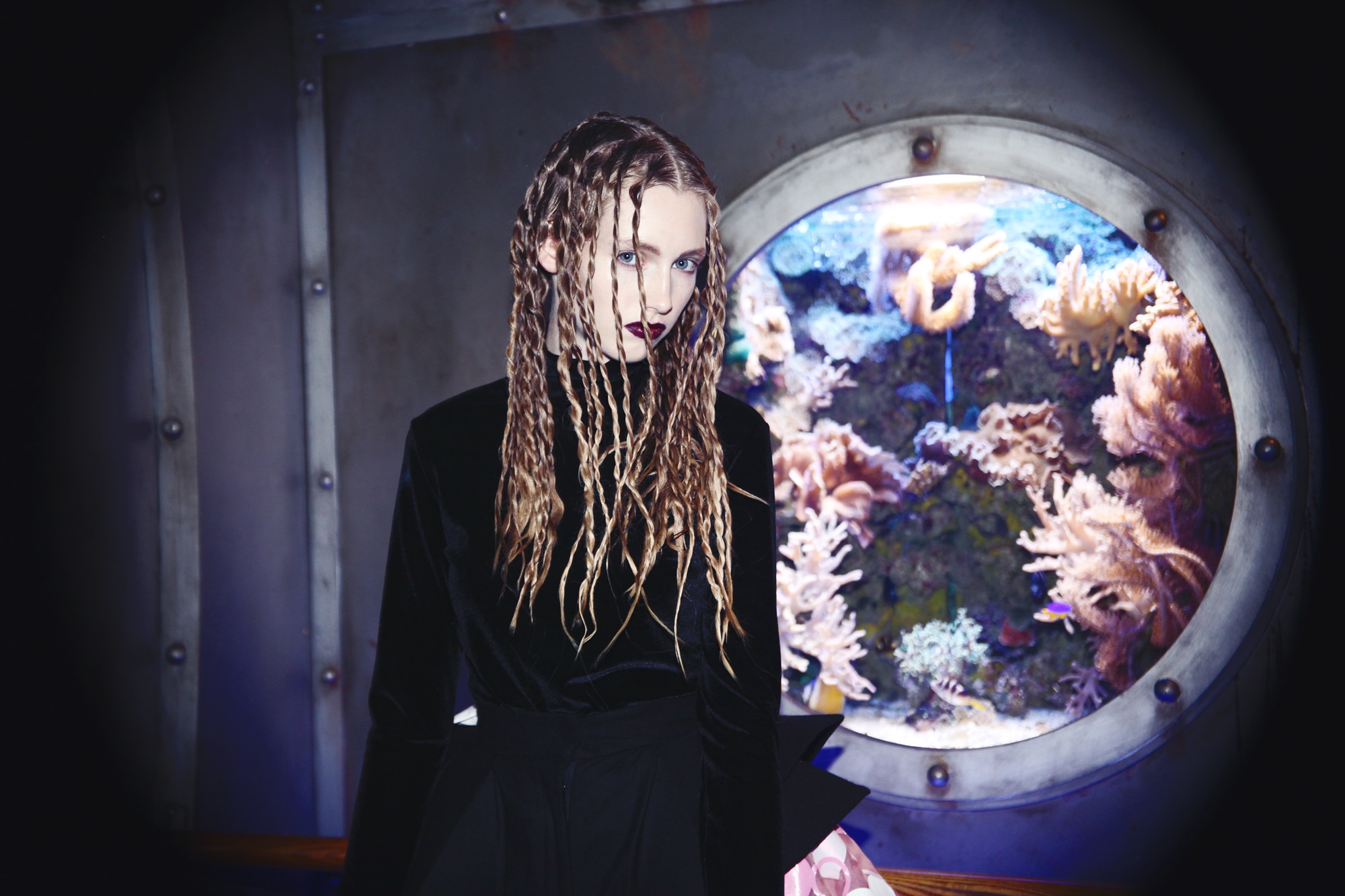 Fotoshooting in der Unterwasserwelt Lounge
